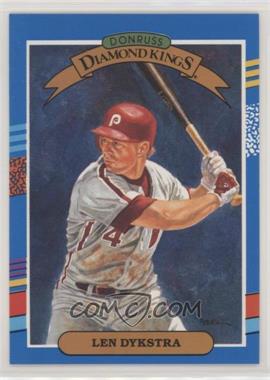 1991 Donruss - [Base] #7.1 - Diamond Kings - Lenny Dykstra (Yellow Stripes On Top Right)