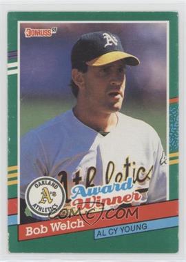 1991 Donruss - [Base] #727.1 - Bob Welch (Two Yellow Stripes on Right) [EX to NM]