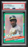 Rickey Henderson (Three White Stripes Left Border) [PSA 9 MINT]