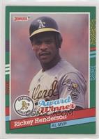 Rickey Henderson (Three White Stripes Left Border) [Noted]