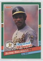 Rickey Henderson (Two Yellow Bars Right Border)