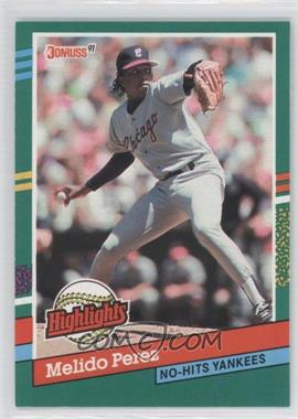 1991 Donruss - Bonus Cards #BC-13 - Melido Perez