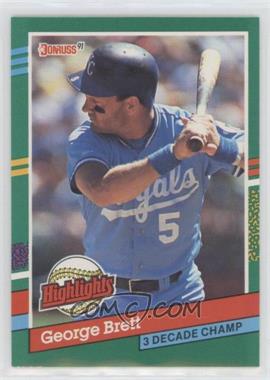 1991 Donruss - Bonus Cards #BC-19 - George Brett