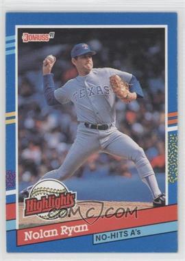 1991 Donruss - Bonus Cards #BC-3 - Nolan Ryan