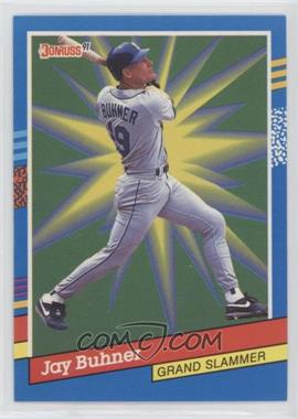 1991 Donruss - Grand Slammers #6.1 - Jay Buhner (3 Yellow Stripes Right Border)