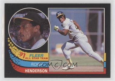 1991 Fleer - All Star Team #6 - Rickey Henderson