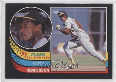 1991 Fleer - All Star Team #6 - Rickey Henderson