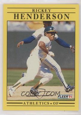 1991 Fleer - [Base] #10 - Rickey Henderson