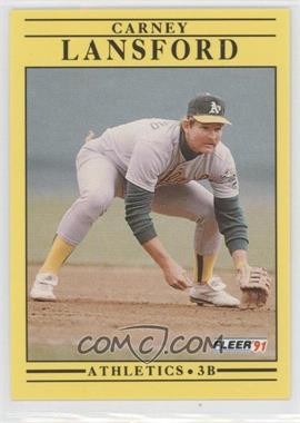 1991 Fleer - [Base] #14 - Carney Lansford