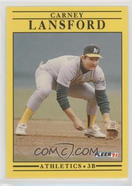 1991 Fleer - [Base] #14 - Carney Lansford