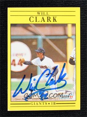 1991 Fleer - [Base] #259 - Will Clark [JSA Certified COA Sticker]