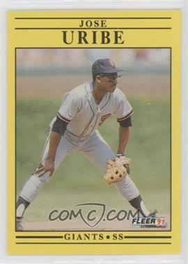 1991 Fleer - [Base] #275 - Jose Uribe