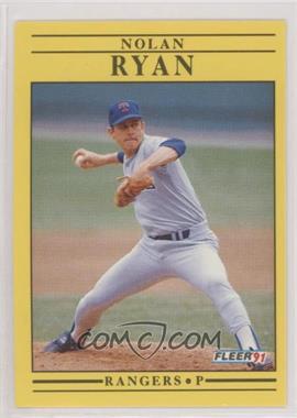 1991 Fleer - [Base] #302.2 - Nolan Ryan (Divider Line after 1980 Astros)
