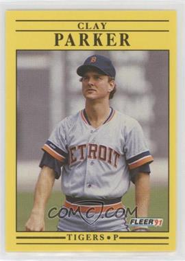 1991 Fleer - [Base] #346 - Clay Parker [EX to NM]