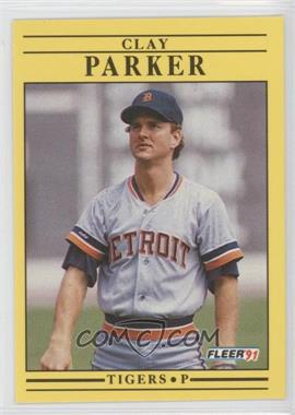 1991 Fleer - [Base] #346 - Clay Parker