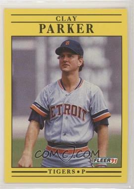 1991 Fleer - [Base] #346 - Clay Parker