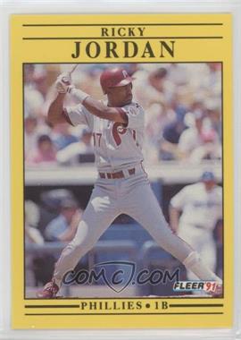 1991 Fleer - [Base] #401 - Ricky Jordan