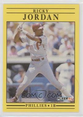 1991 Fleer - [Base] #401 - Ricky Jordan