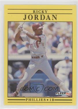 1991 Fleer - [Base] #401 - Ricky Jordan