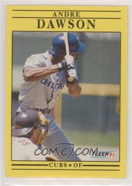 1991 Fleer - [Base] #419.1 - Andre Dawson (Has 1976 Stat Lines)