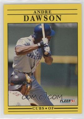 1991 Fleer - [Base] #419.1 - Andre Dawson (Has 1976 Stat Lines)