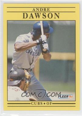 1991 Fleer - [Base] #419.1 - Andre Dawson (Has 1976 Stat Lines)