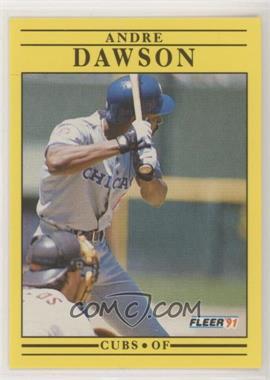 1991 Fleer - [Base] #419.1 - Andre Dawson (Has 1976 Stat Lines)