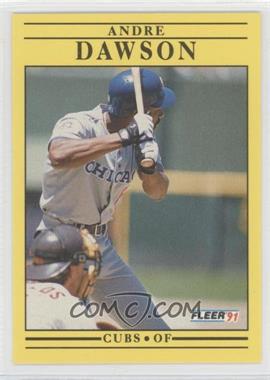 1991 Fleer - [Base] #419.1 - Andre Dawson (Has 1976 Stat Lines)