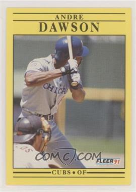 1991 Fleer - [Base] #419.1 - Andre Dawson (Has 1976 Stat Lines)