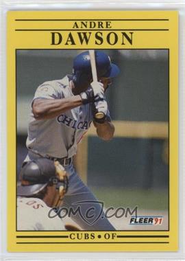 1991 Fleer - [Base] #419.1 - Andre Dawson (Has 1976 Stat Lines)