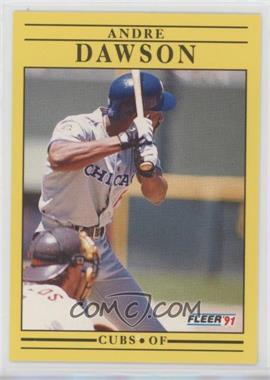 1991 Fleer - [Base] #419.2 - Andre Dawson (Missing 1976 Stat Lines)