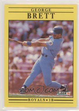 1991 Fleer - [Base] #552.1 - George Brett (First stats dividng line is under '80 Royals')