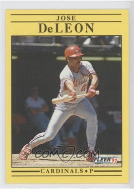 1991 Fleer - [Base] #631.1 - Jose DeLeon (1st Line of Stats is 1979)