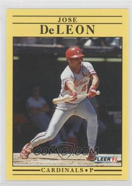 1991 Fleer - [Base] #631.1 - Jose DeLeon (1st Line of Stats is 1979)