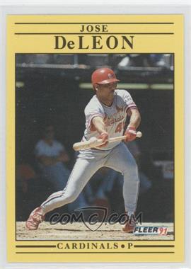 1991 Fleer - [Base] #631.1 - Jose DeLeon (1st Line of Stats is 1979)