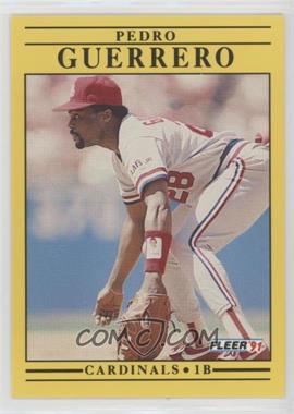 1991 Fleer - [Base] #634.2 - Pedro Guerrero (Career SB $91)