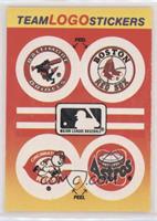 Baltimore Orioles, Boston Red Sox, Cincinati Reds, Houston Astros (Black and Wh…