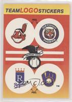 Cleveland Indians, Detroit Tigers, Kansas City Royals, Milwaukee Brewers (Large…