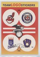 Cleveland Indians, Detroit Tigers, Kansas City Royals, Milwaukee Brewers (Large…