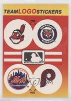 Cleveland Indians, Detroit Tigers, New York Mets, Philadelphia Phillies (Black …