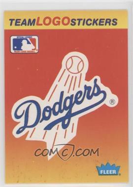 1991 Fleer - Team Logo Stickers #_LADO.1 - Los Angeles Dodgers (Black Outline Around MLB Logo)