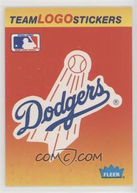 1991 Fleer - Team Logo Stickers #_LADO.1 - Los Angeles Dodgers (Black Outline Around MLB Logo)