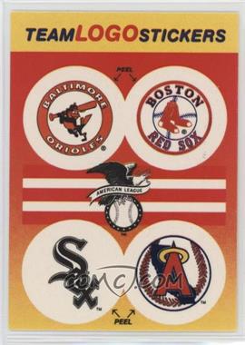 1991 Fleer - Team Logo Stickers #_ORWA.2 - Baltimore Orioles, Boston Red Sox, Chicago White Sox Team, Los Angeles Angels Team (Black in Angels Logo)