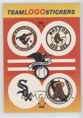 1991 Fleer - Team Logo Stickers #_ORWA.2 - Baltimore Orioles, Boston Red Sox, Chicago White Sox Team, Los Angeles Angels Team (Black in Angels Logo)