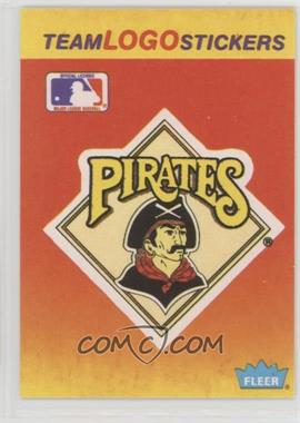 1991 Fleer - Team Logo Stickers #_PIT.1 - Pittsburgh Pirates Team (Black Border around MLB Logo)