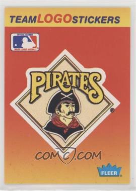 1991 Fleer - Team Logo Stickers #_PIT.1 - Pittsburgh Pirates Team (Black Border around MLB Logo)