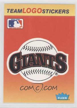 1991 Fleer - Team Logo Stickers #_SFGI - San Francisco Giants