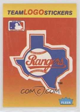 1991 Fleer - Team Logo Stickers #_TEX.1 - Texas Rangers Team (Black Border around MLB Logo)