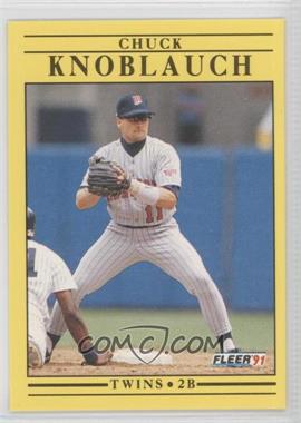 1991 Fleer Update - Box Set [Base] #U-37 - Chuck Knoblauch