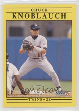 1991 Fleer Update - Box Set [Base] #U-37 - Chuck Knoblauch